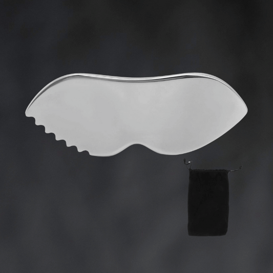 ANKROYU Gua Sha Facial Tools, Gua Sha Massage Board Comb Edge, 304 Stainless Steel Smoother Surfaces Gua Sha Tool for Body Care