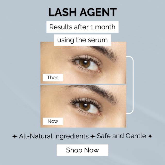 Korganika Lash Agent eyelash growth serum ALL-NATURAL ingredients PEPTIDE TECHNOLOGY