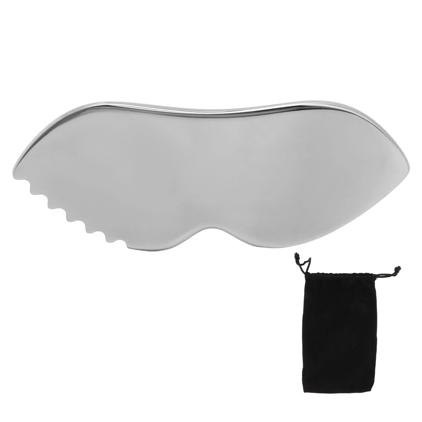 ANKROYU Gua Sha Facial Tools, Gua Sha Massage Board Comb Edge, 304 Stainless Steel Smoother Surfaces Gua Sha Tool for Body Care