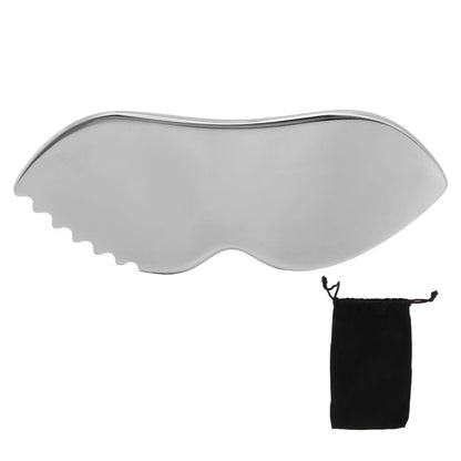 ANKROYU Gua Sha Facial Tools, Gua Sha Massage Board Comb Edge, 304 Stainless Steel Smoother Surfaces Gua Sha Tool for Body Care