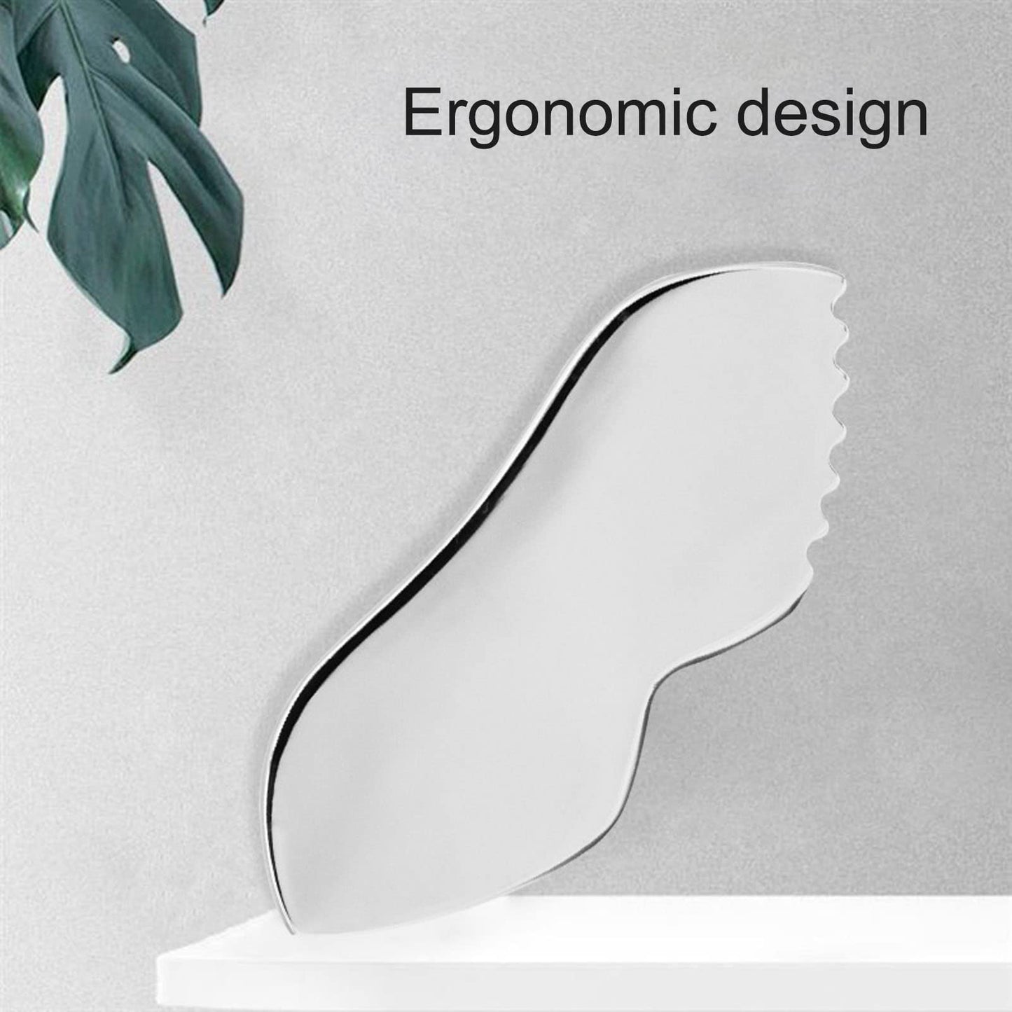 ANKROYU Gua Sha Facial Tools, Gua Sha Massage Board Comb Edge, 304 Stainless Steel Smoother Surfaces Gua Sha Tool for Body Care