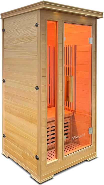 ReGen8 Solo V2 1 Person 1410W Infrared Sauna