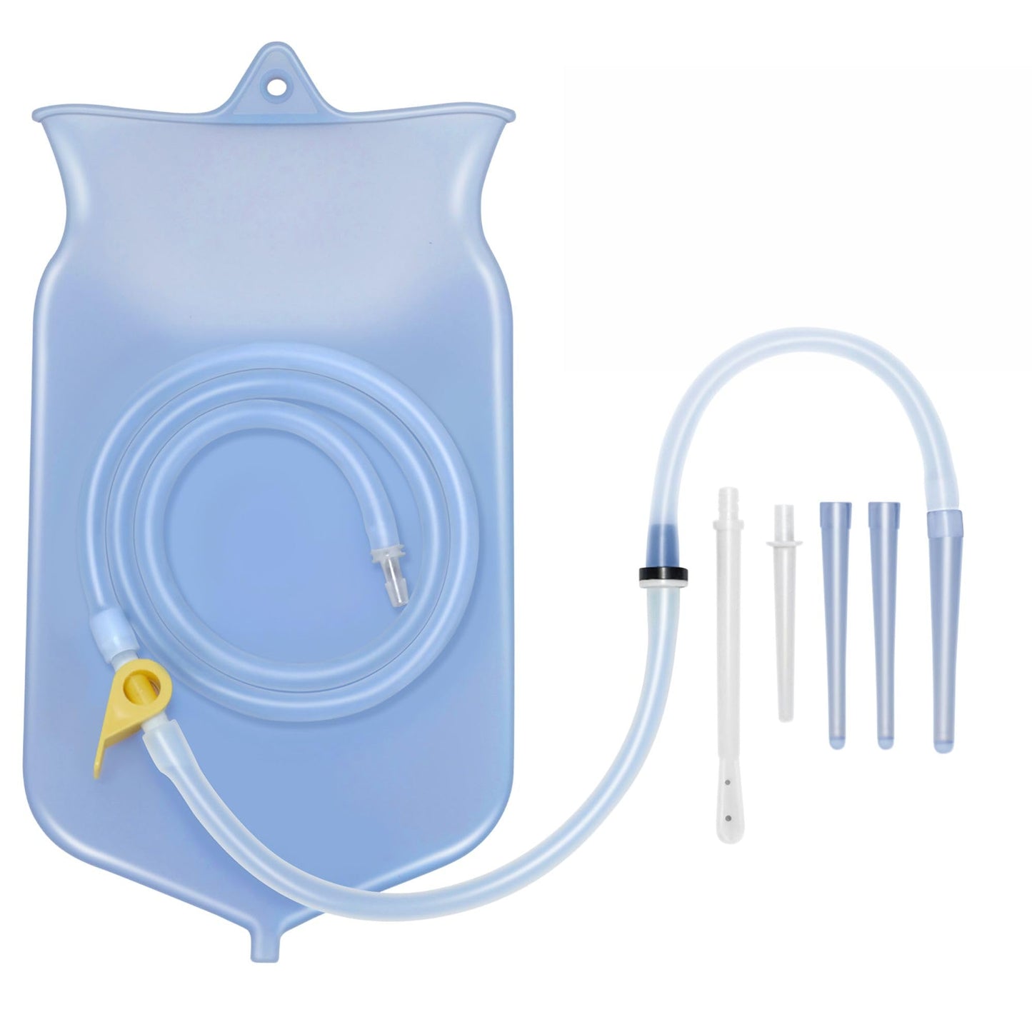 TEMONTIAN Enema Bag Kit for Colon Cleansing，Water Enema, for Colon Detox Coffee Enemas (Blue)