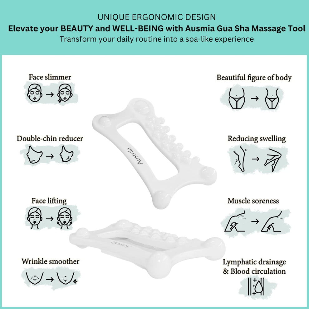 Face & Body Ceramic GUA SHA Tool, Gua Sha facial tools, Body Guasha Bo