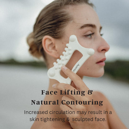 Face & Body Ceramic GUA SHA Tool, Gua Sha facial tools, Body Guasha Board, Lymphatic drainage Guasha massage tool, Face Lift, Muscle Relief Body Massager